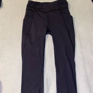 Cropped Black Lululemon Leggings